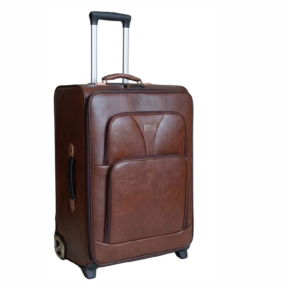 One By One Luxury Leather-Style Luggage case