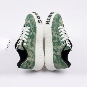 Acid-Wash Canvas Platform Sneaker