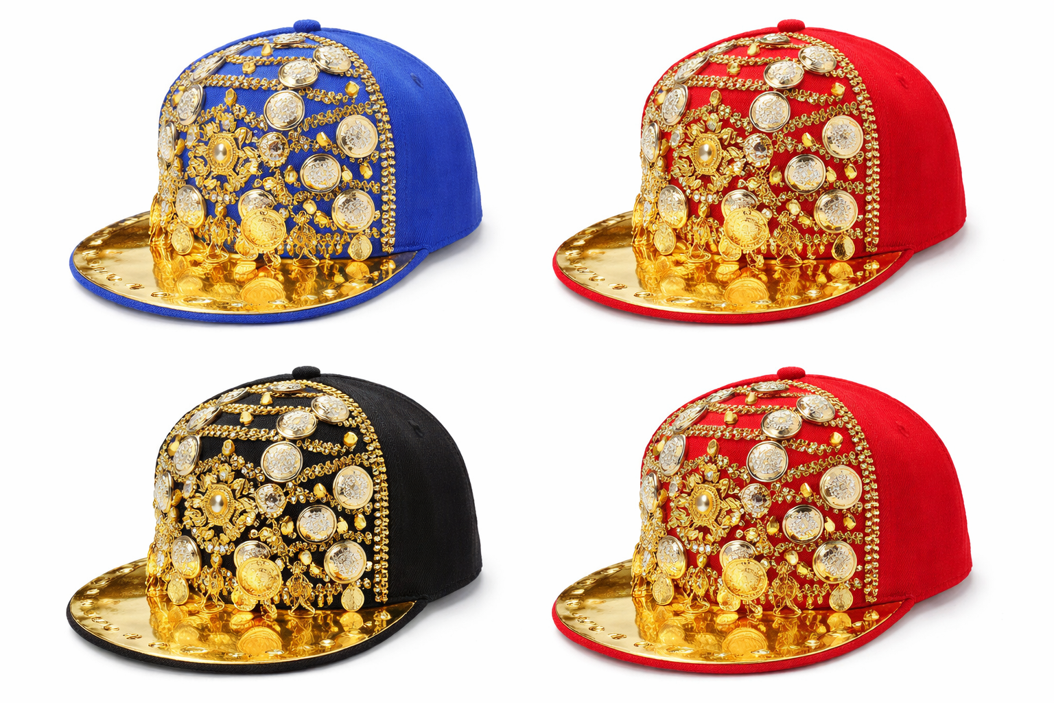 Embellished Snapback Cap