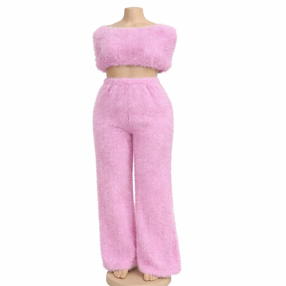 Faux-Fur Cropped Lounge