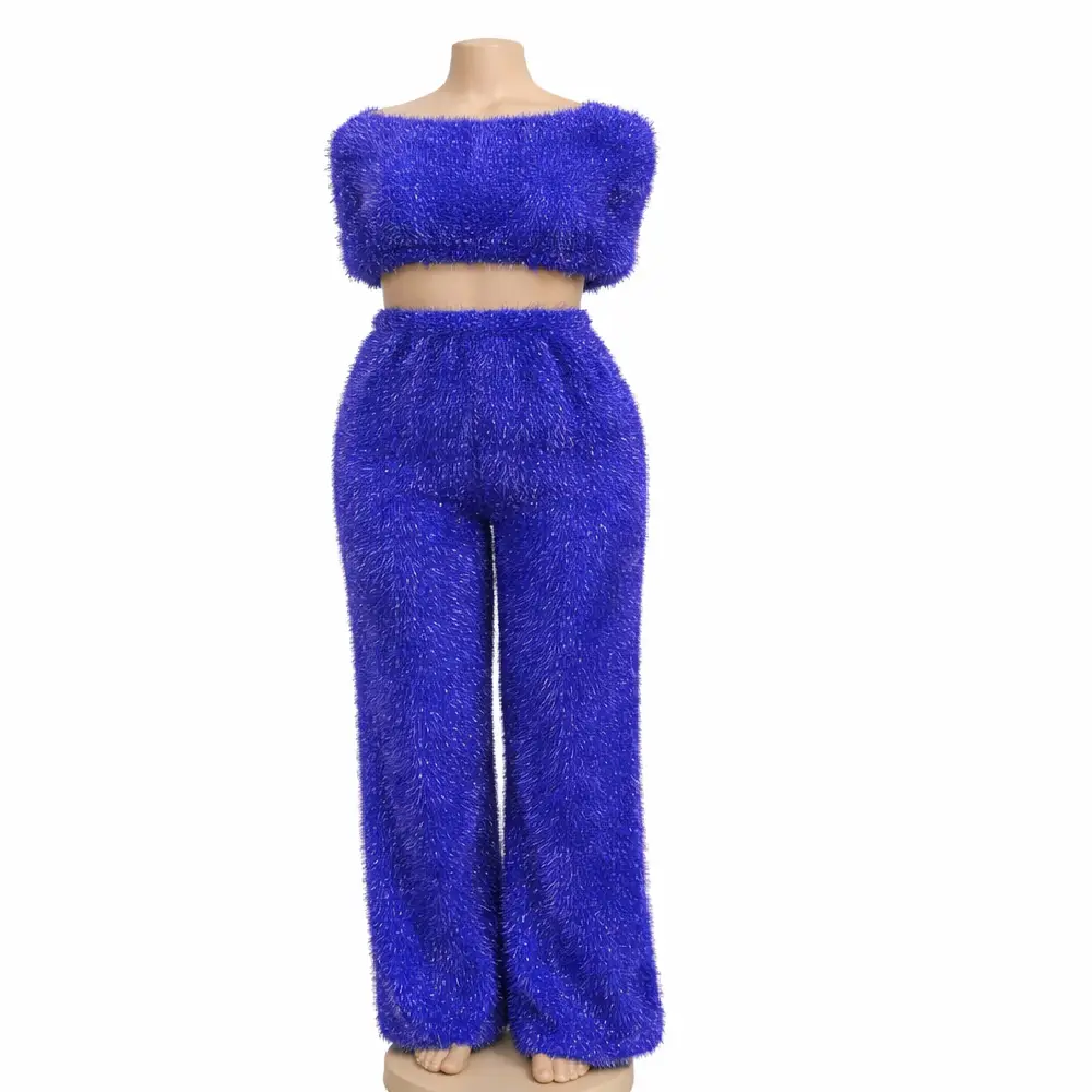 Faux-Fur Cropped Lounge