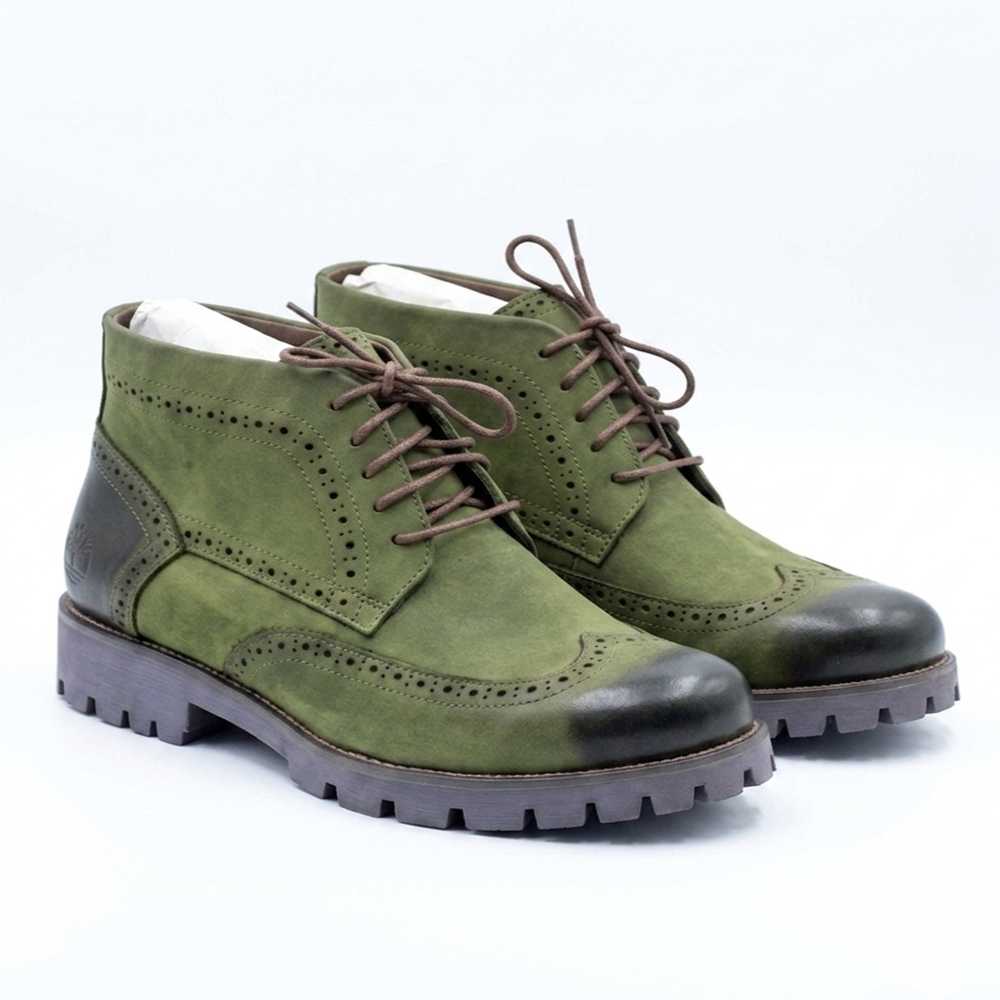 Hybrid Brogue Combat Boot