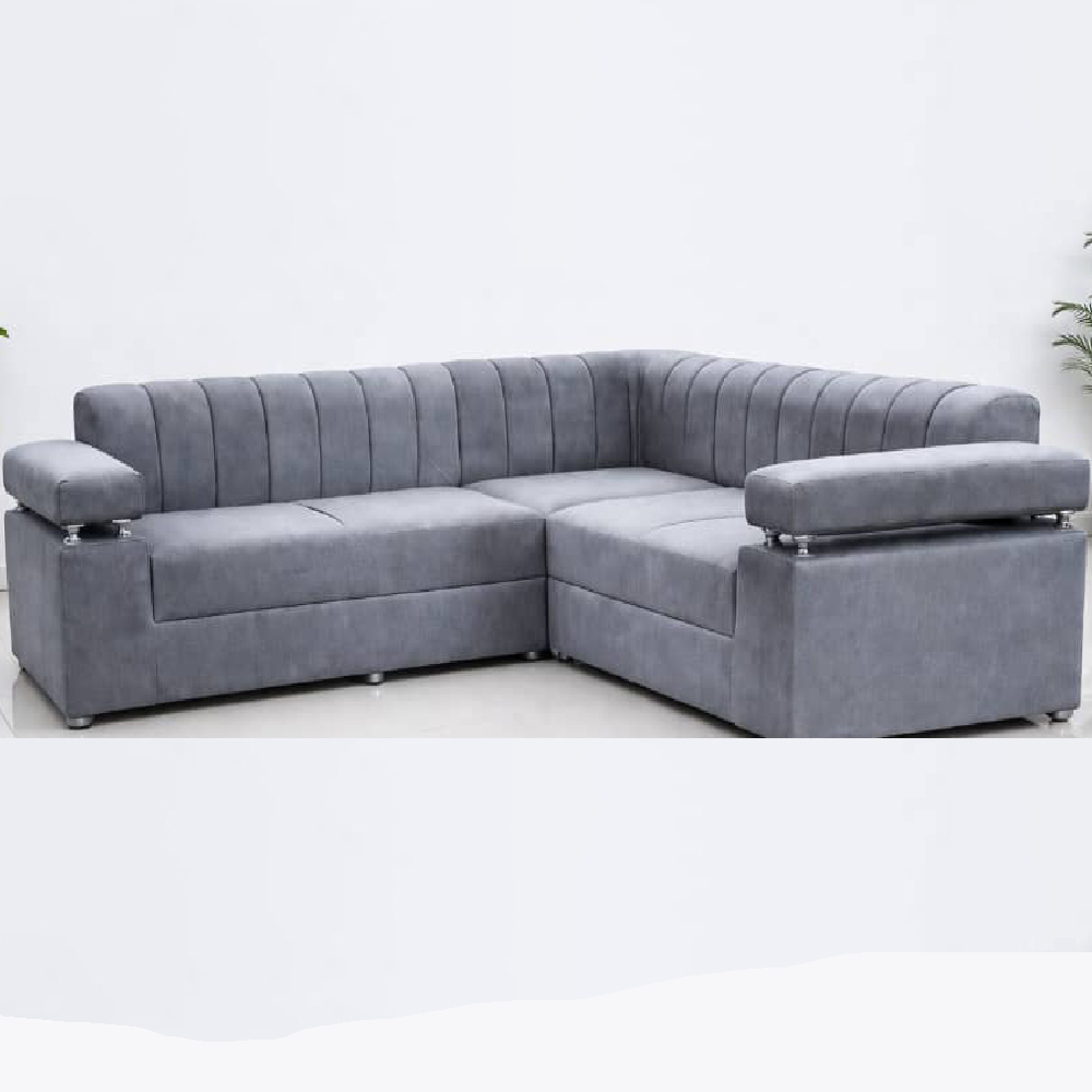 Modern Velvet L-Shaped Sectional Sofa