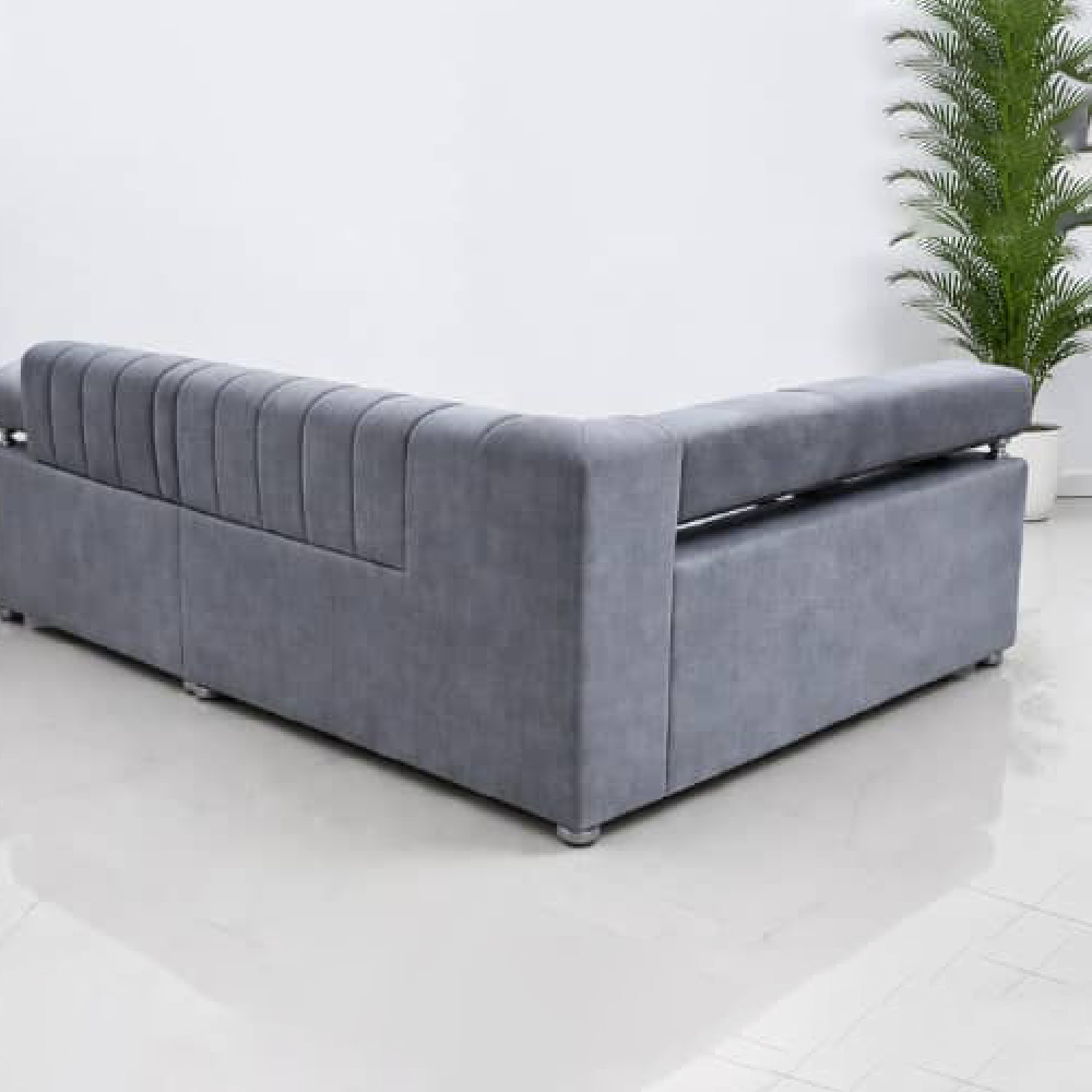Modern Velvet L-Shaped Sectional Sofa