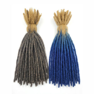 Natural Salt & Pepper Faux Locs Short