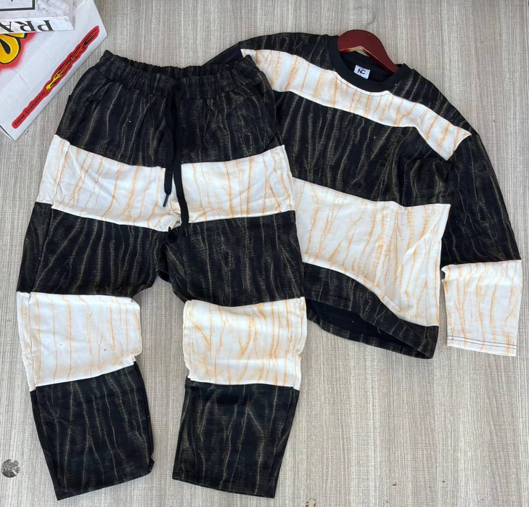 Striped Oversized Lounge Set