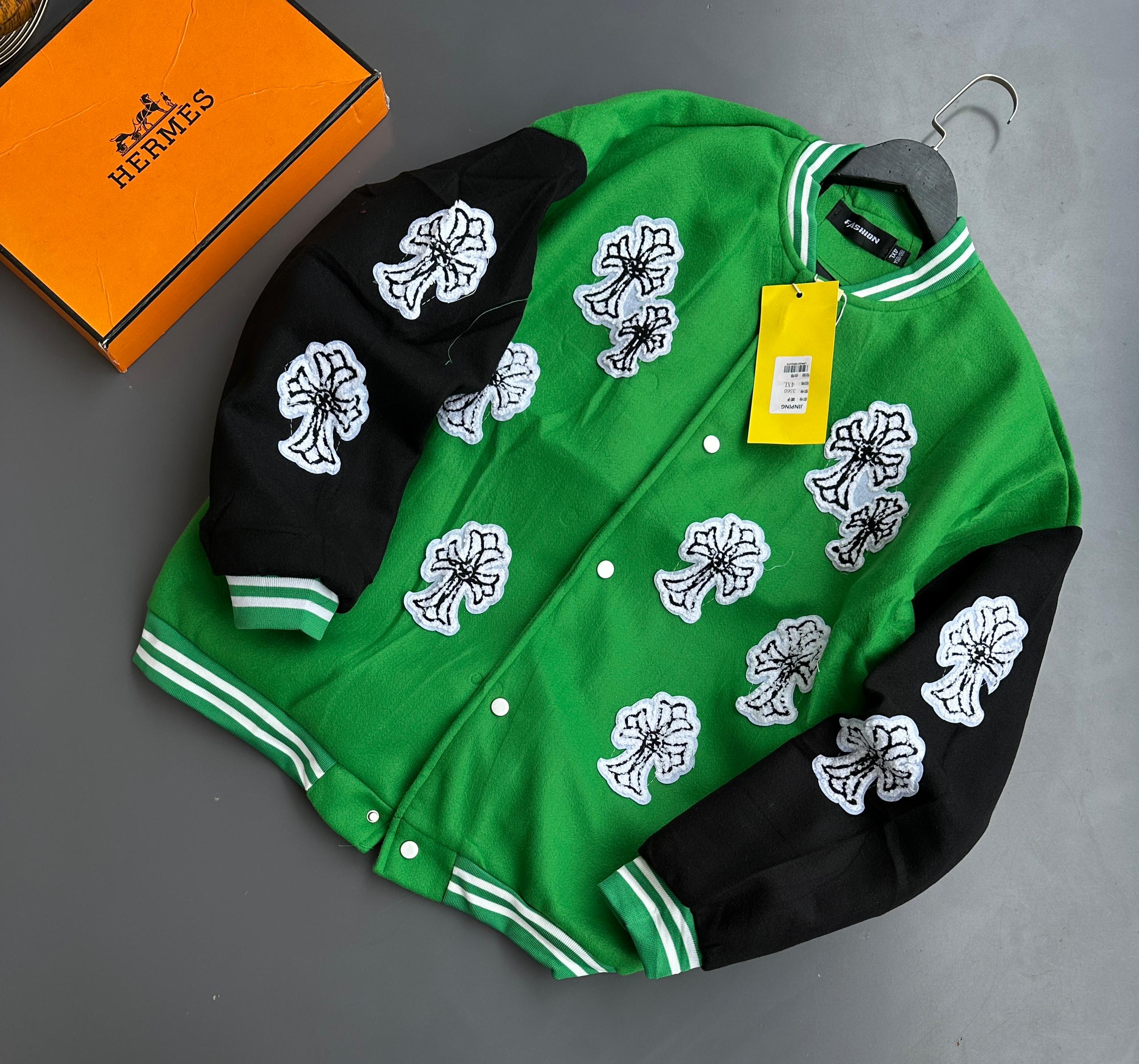 Gothic Clover Varsity Bomber