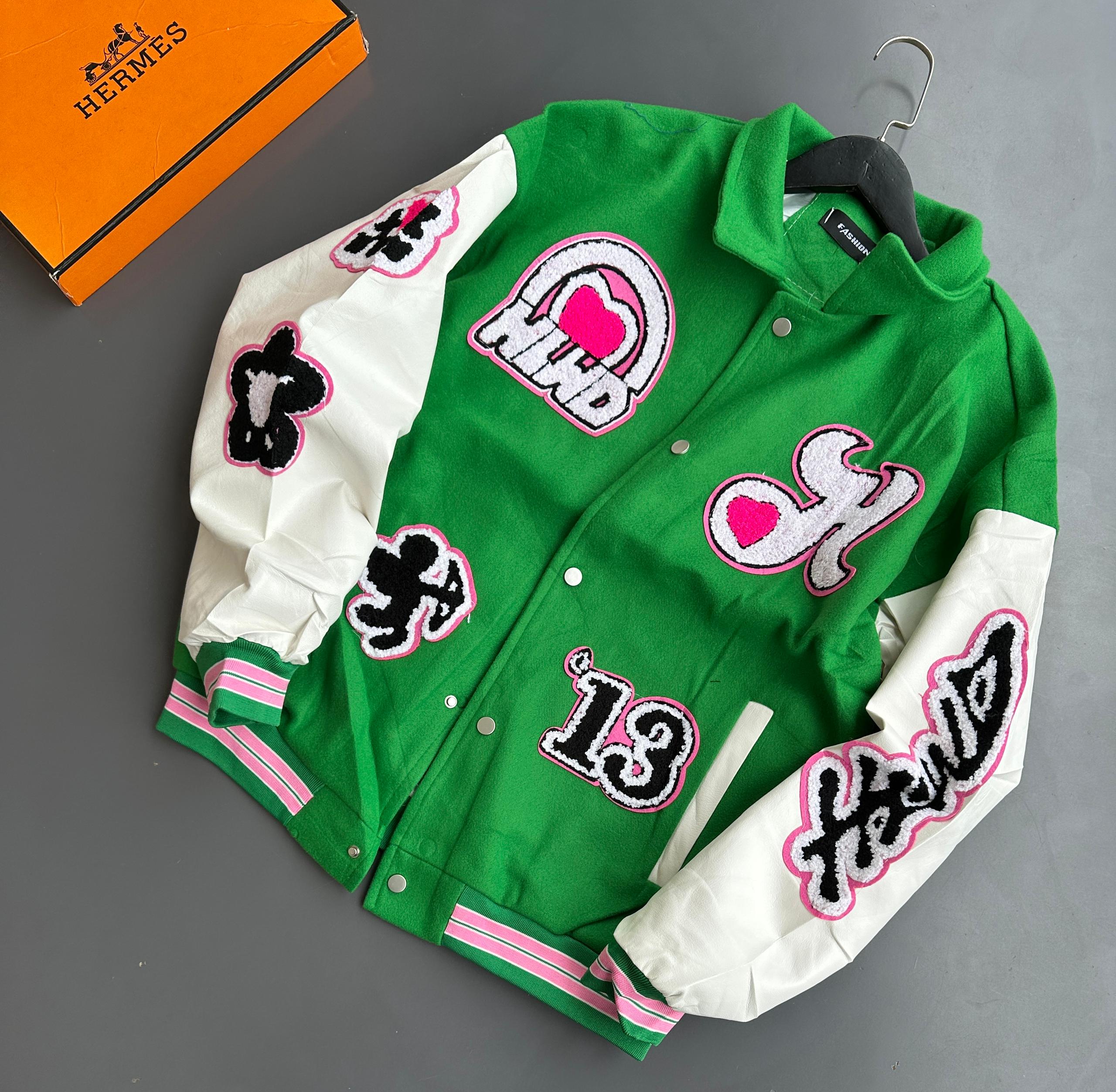Gothic Clover Varsity Bomber