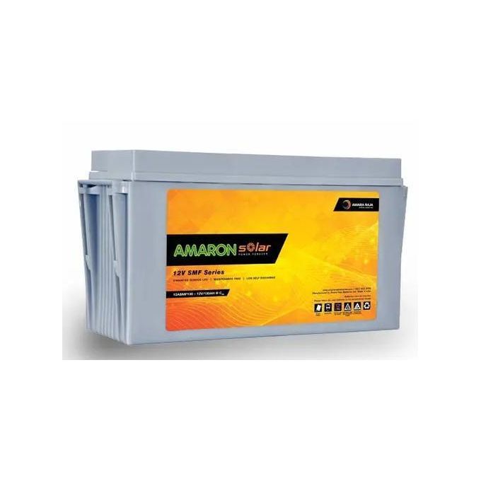 Amaron 100ah 12V,SMF Series Solar Battery High Grade 1Year Warranty _ Grey