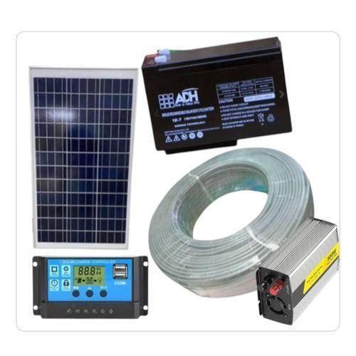 German Technology MONO Solar Full Kit System/ 50AMPS Battery/ 100W(Watts) Mono Solar Panel/ Charger Controller 10A / Inverter 300w / 100 Meters Solar Cable/ DC Bulbs/ pulse 4ways Extension (complete set / Full kit)Product details Introducing the German Technology  Solar Panel Full kit , includes , 100w Tai Energy solar panel MONO , 50Ah Solar Battery, German king 10A Solar Charger Controller, 300w Solar Inverter, 5 DC Bulbs, +  4 way Extension. This mono solar full kit system is a great way to reduce your reliance on fossil and save money on your energy bills. It is also sustainable and environmentally friendly option. This mono solar converts sunlight into electricity, which is then stored in the solar battery.