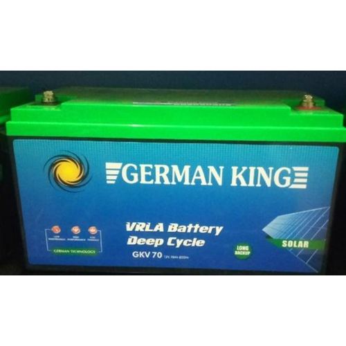 12V70AMPS GERMAN KING SOLAR BATTERY FAST CHARGING SEALED RECHARGEABLE DEEP CYCLE BATTERY VRLA -BLUE/GREEN