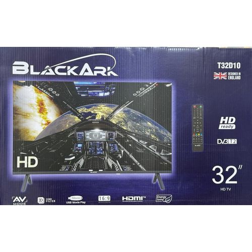 BlackArk 32" HD Digital LED TV (Model: T32D10) with Built-In DVB-T2 Tuner