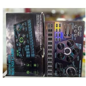Live Sound Card SX 91 USB Sound Mixer Professional Audio Mixing Console Amplifier for Live Sing PC Computer Laptop Cellphone