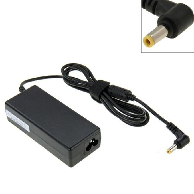 Acer Laptop Adapter Normal Pin Charger With Power Cable - Black