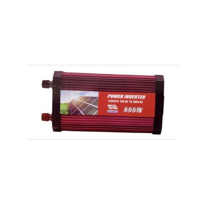 ADH 12V DC Solar Inverter 600W - Maroon/Red