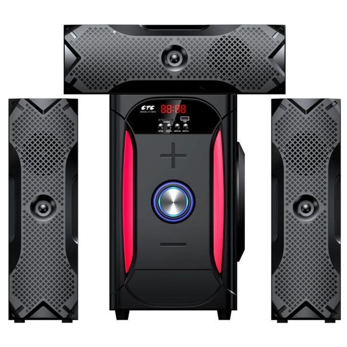 CTC 3.1 Channel Home Audio System / Sub Woofer With Remote CT-6012 - Black