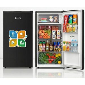 SPJ 120 Liters Single Door Fridge / Refrigerator – Black