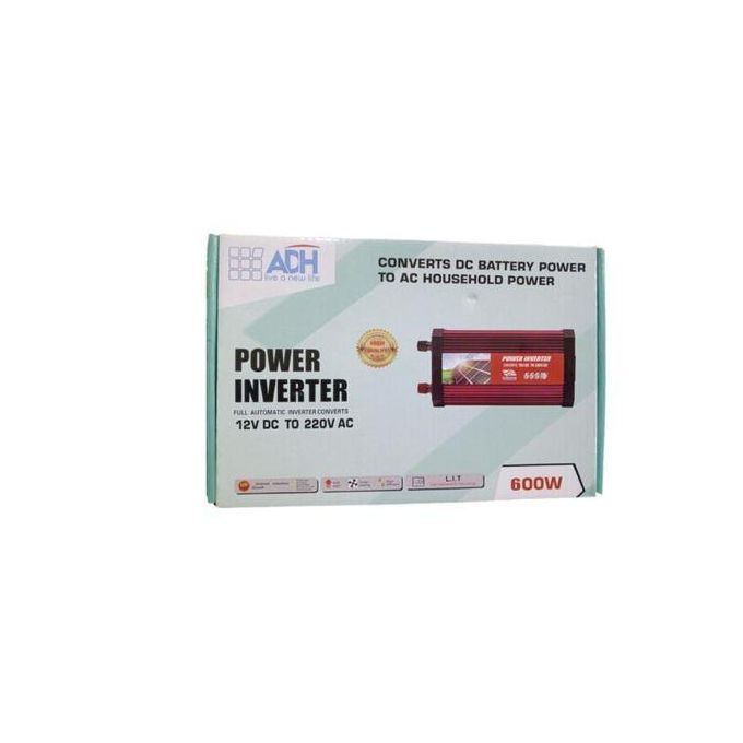 ADH 12V DC Solar Inverter 600W - Maroon/Red