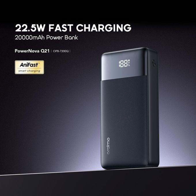 Oraimo PowerNova Q21 Power Bank 20000mAh 22.5W Fast Charging Smart Digital Display