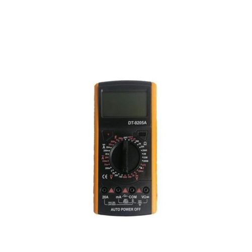 AC/DC Voltmeter Ammeter Voltage Multi Tester Digital Multimeter- Black,Yellow/Orange...