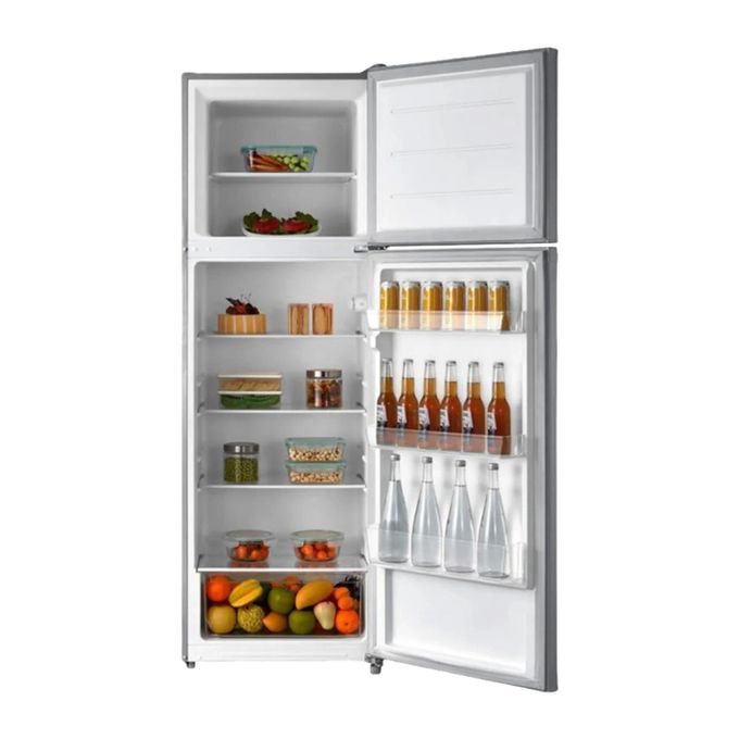 Midea 414 Litre Fridge, (Net 294 L), MDRT414FGF02, Double Door Top Mount Freezer Defrost Refrigerator – Silver