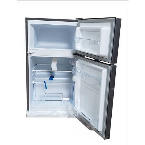 Roch 120 Liters Double Door Top Freezer Defrost Fridge –Inox(2YRS WRTY)