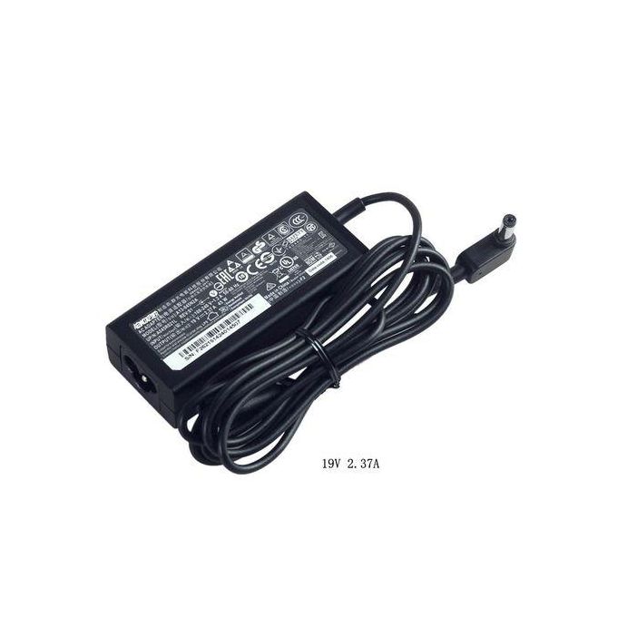 Acer Laptop Adapter Normal Pin Charger With Power Cable - Black