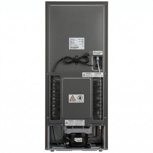 Midea MDRT187, 187L (Net) Fridge, Double Door Top Mount Freezer Defrost Refrigerator – Black