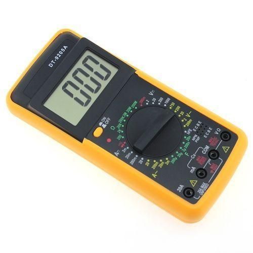 AC/DC Voltmeter Ammeter Voltage Multi Tester Digital Multimeter- Black,Yellow/Orange...
