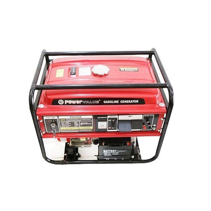 POWER VALUE ZH 3500 Gasoline 4-Stroke Engine Generator - Red