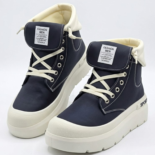 Fashion Men Rugged Streetwear Boots